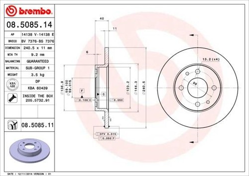 Coppia dischi freno brembo - coppia,