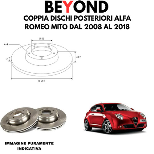 Coppia dischi posteriori alfa - posteriori,