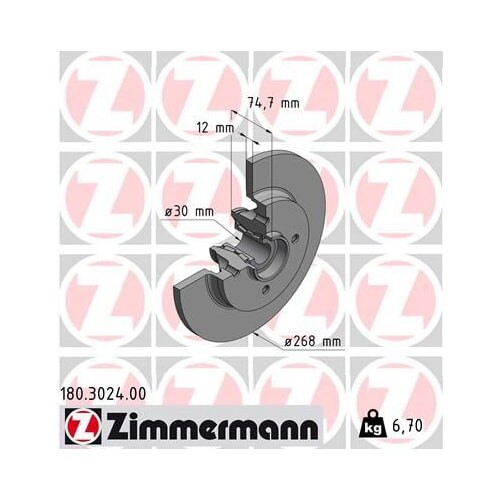 Zimmermann disco freno - zimmermann,
